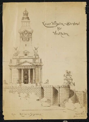 Kaiser-Wilhelm-Denkmal, Porta Westfalica: Ansicht