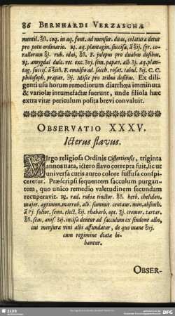Observatio XXXV. Icterus flavus