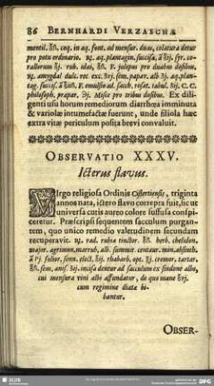 Observatio XXXV. Icterus flavus