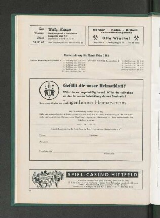 Rentenzahlung für Monat März 1963