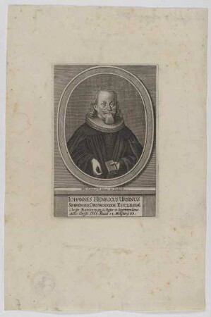 Bildnis des Iohannes Henricus Ursinus
