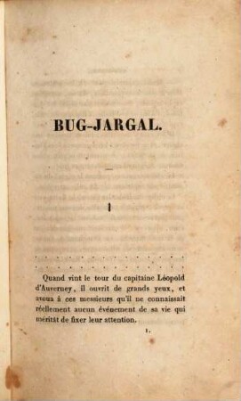 Oeuvres complètes : Romans, 2. Bug-Jargal