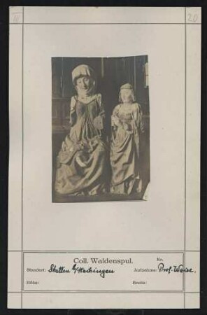 Statuen St. Anna und Maria Standort: Stetten bei Hechingen