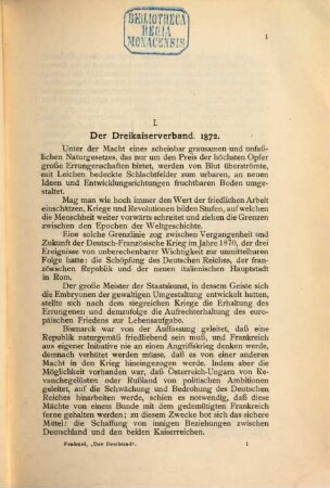 Kritische Studien zur Geschichte des Dreibundes : 1882 - 1915