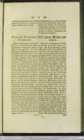 Proxenetae Iudaeorum & Circumforanei