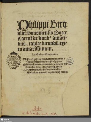 [Stempel] Kurfürstliche Bibliothek (Dresden)