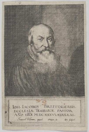 Bildnis des Ioh. Iacobus Breitingerus