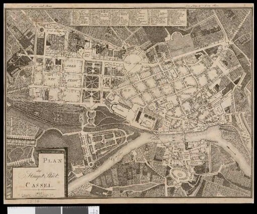Plan der Haupt-Stadt Cassel
