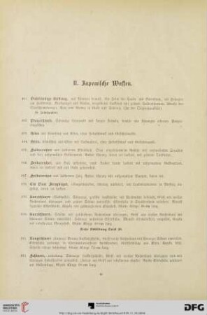 II. Japanische Waffen (Nr. 481-565)