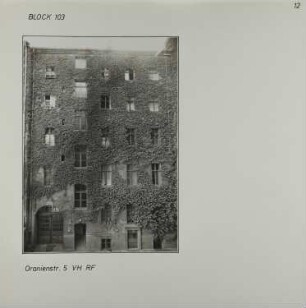 Fotografie: Oranienstr. 5, 1983