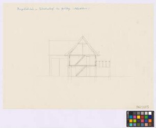 Wilhelmsdorf (Landkreis Goldberg): Umgebindehaus. Haupthaus (Querschnitt)
