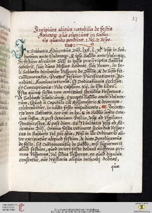 Notabilia de festis sanctorum