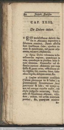 Cap. XXIII. De Dolore colico