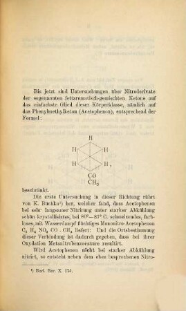 Ueber die Einwirkung von Salpetersäure auf Methyl-m-Xylyl-Keton