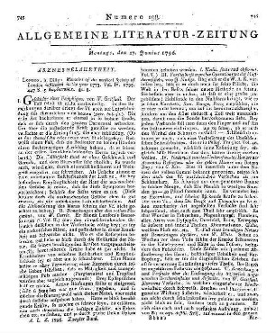 Memoirs of the Medical Society of London. Vol. 4. London: Dilly 1795