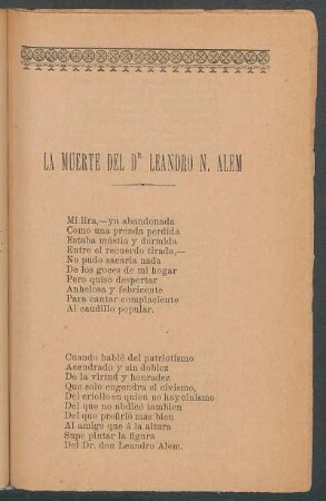 La muerte del Dr. Leandro N. Alem