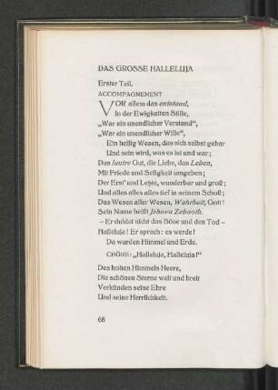 Das grosse Halleluja