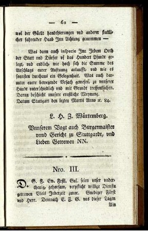 Nro. III.