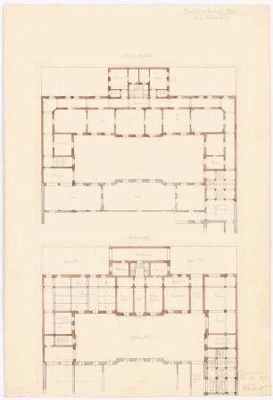 Russische Gesandtschaft, Berlin-Mitte Umbau: Grundriss EG, 1. OG