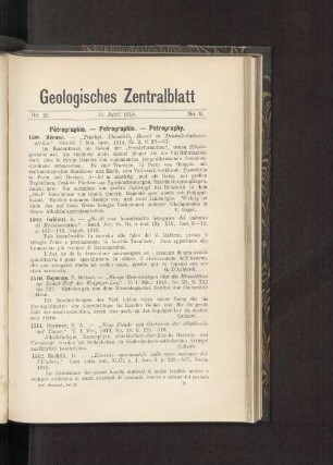 15. April 1914. No. 9.