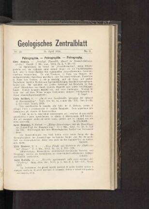 15. April 1914. No. 9.