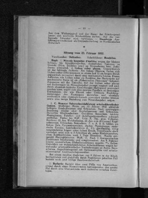 Sitzung vom 23. Februar 1932.