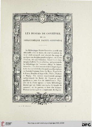 5. Pér. 2.1920: Les bustes de Coyzevox de la Bibliothèque Sainte-Geneviève