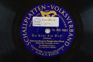 Du bist die Ruh' / (Schubert)