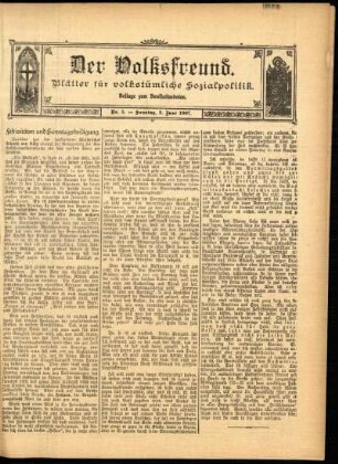 Ausgabe vom Sonntag, den 02. Juni 1907.