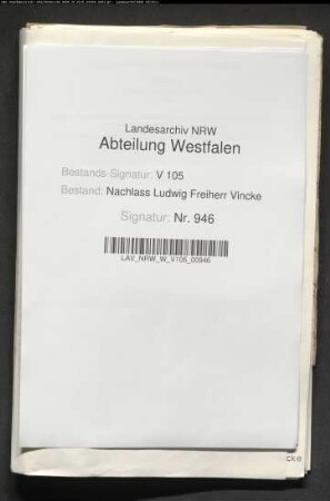 38 Briefe der Schwester Charlotte von Sierstorpff geb. Vincke