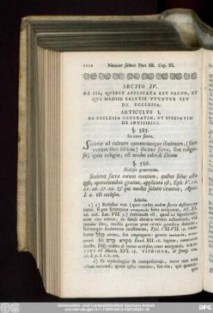 Articulus I. De Ecclesia Generatim, Et Speciatim De Invisibili.