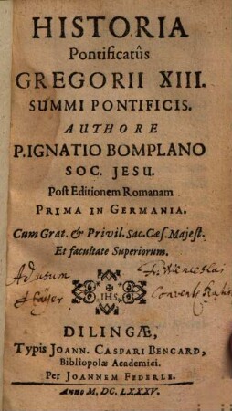 Historia pontificatus Gregorii XIII