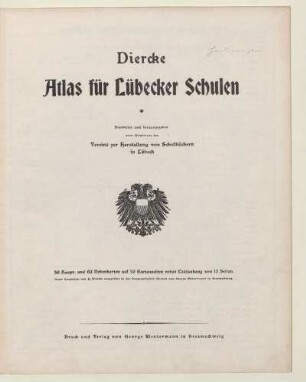 Diercke-Atlas für Lübecker Schulen
