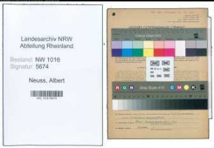 Entnazifizierung Albert Neuss , geb. 17.04.1895 (Angestellter)