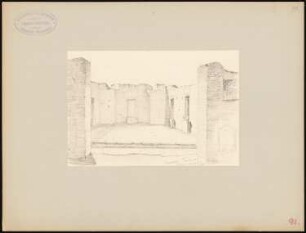 Tribunal, Pompeji: Innenansicht