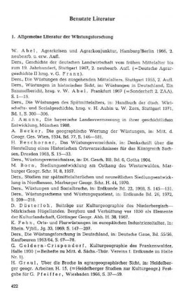 Benutzte Literatur