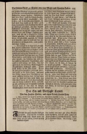 Das Ein- und Viertzigste Capitel. Von den Haasen-Horden, und einem kleinen Haasen-Fang