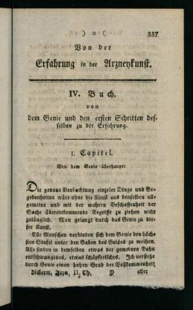 337-357, I. Capitel. Von dem Genie überhaupt.