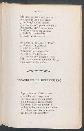 Desafío de un entrerriano