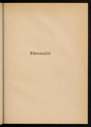 III-VI, Ehrentafel