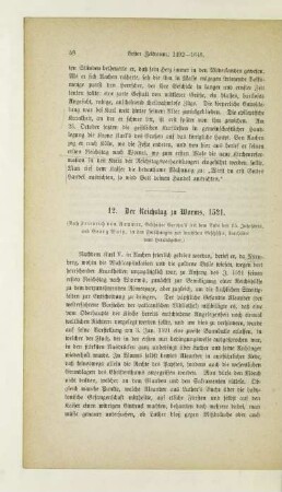 12. Der Reichstag zu Worms, 1521