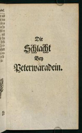 363-410, Die Schlacht Bey Peterwaradein.