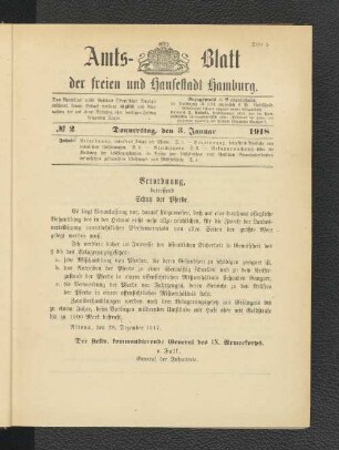 No. 2, 3. Januar 1918