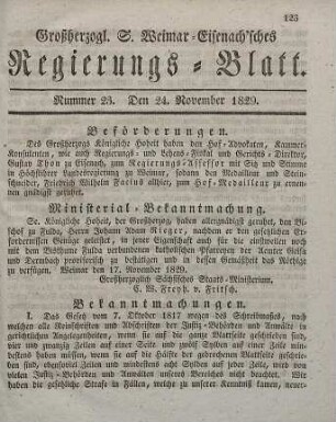 Nr. 23 : 24. November 1829