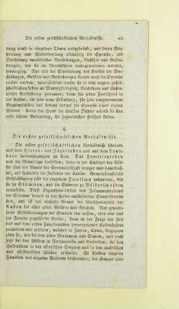 4. Die ersten gesellschaftlichen Verhältnisse