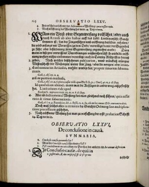 Observatio LXXVI. - Observatio C.