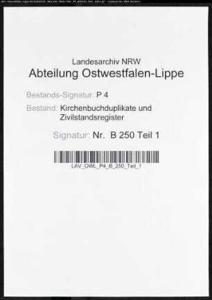 Heiratsbelege zum Zivilstandsregister von Wattenscheid (H 1810)