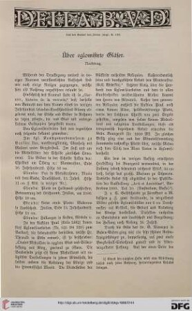 Über eglomisirte Gläser: Nachtrag