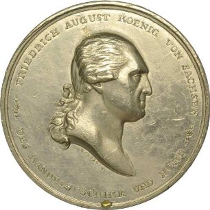 König Friedrich August I. - 50-jähriges Regierungsjubiläum, gewidmet von der Leipziger Kaufmannschaft