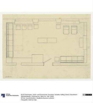 Wohn- und Esszimmer, Grundriss Variante (Auftrag Götsch, Musikheim)